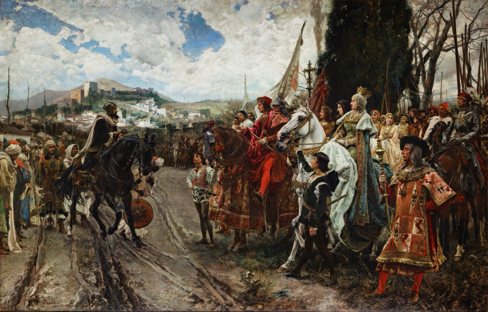 Cuadro «La rendición de Granada», de Francisco Pradilla (1882)