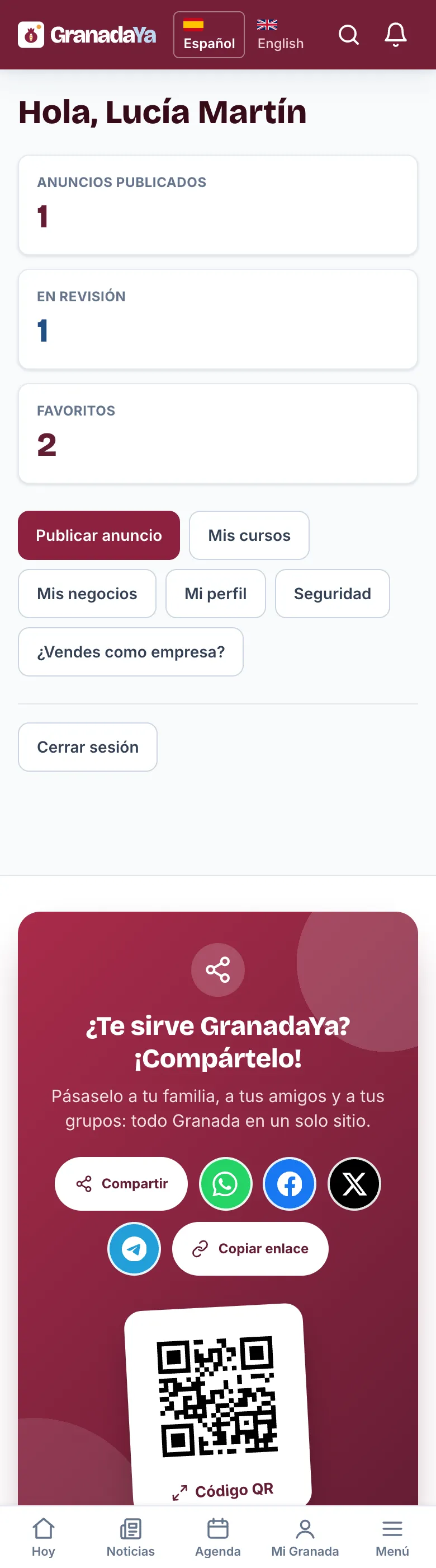 Mi cuenta
