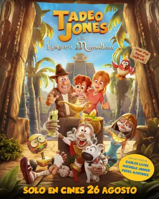Cartel de Tadeo Jones y la lámpara maravillosa