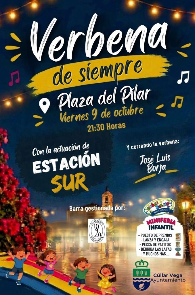 Image for the story: Cúllar Vega celebrates the 'Verbena de Siempre' on Friday, October 9 in the Plaza del Pilar