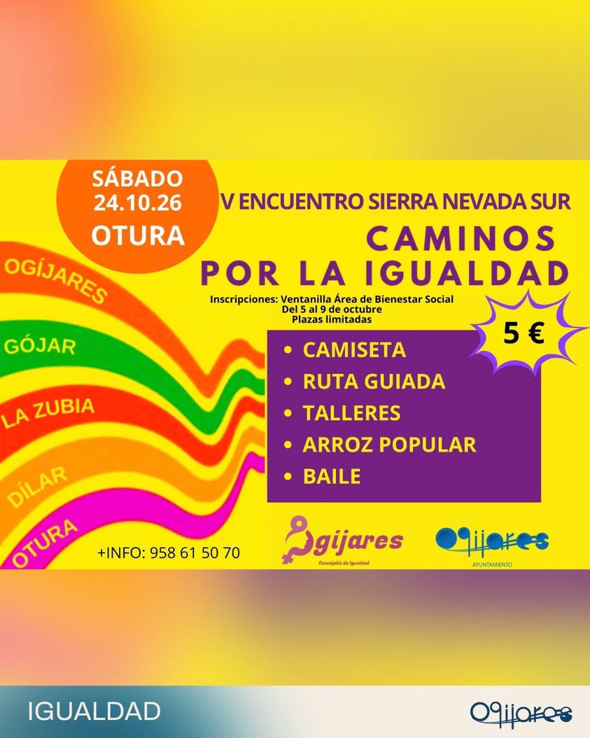 Image for the story: Otura hosts the V Encuentro Sierra Nevada Sur Caminos por la Igualdad on Saturday, October 24