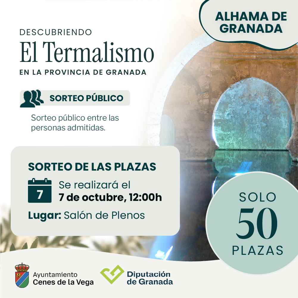 Image for the story: Cenes de la Vega raffles 50 places for the trip to the Alhama spa