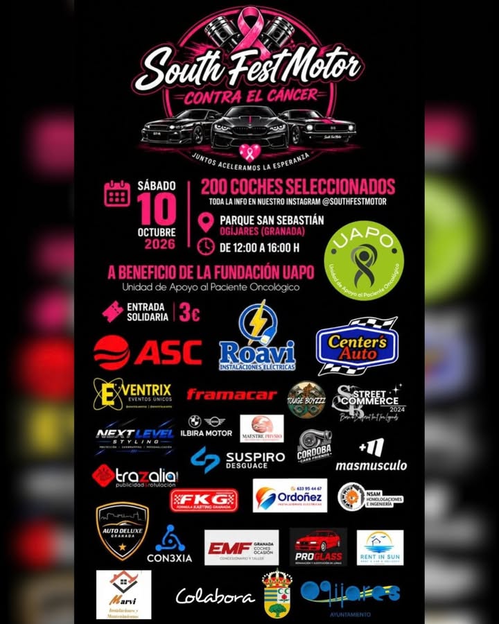 Image for the story: South Fest Motor brings together 200 cars in Ogíjares for the benefit of the UAPO Foundation