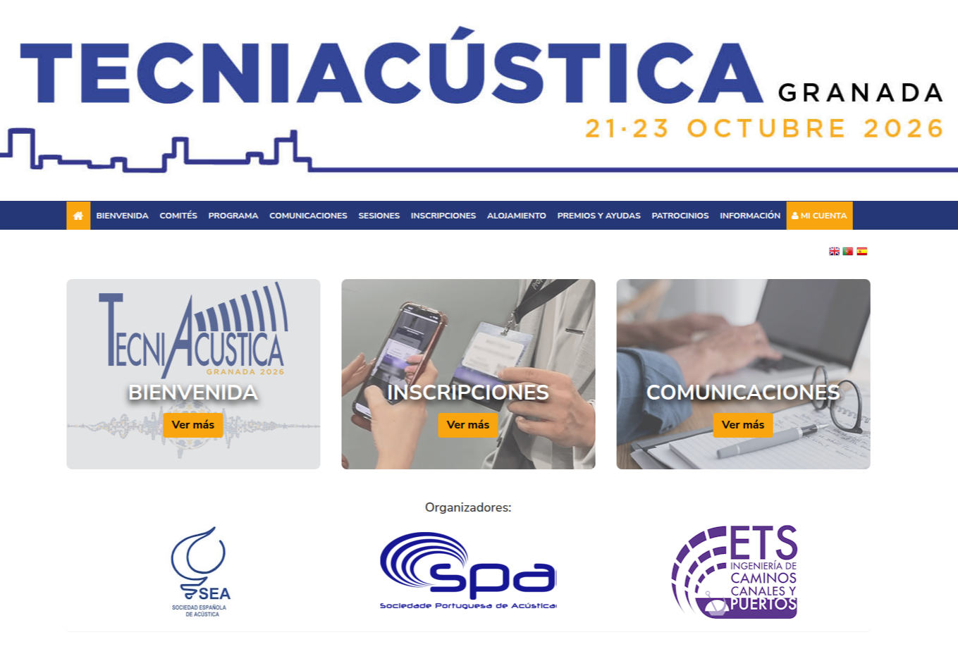 Imagen de la noticia: Granada acoge del 21 al 23 de octubre el congreso ibérico de acústica Tecniacústica 2026