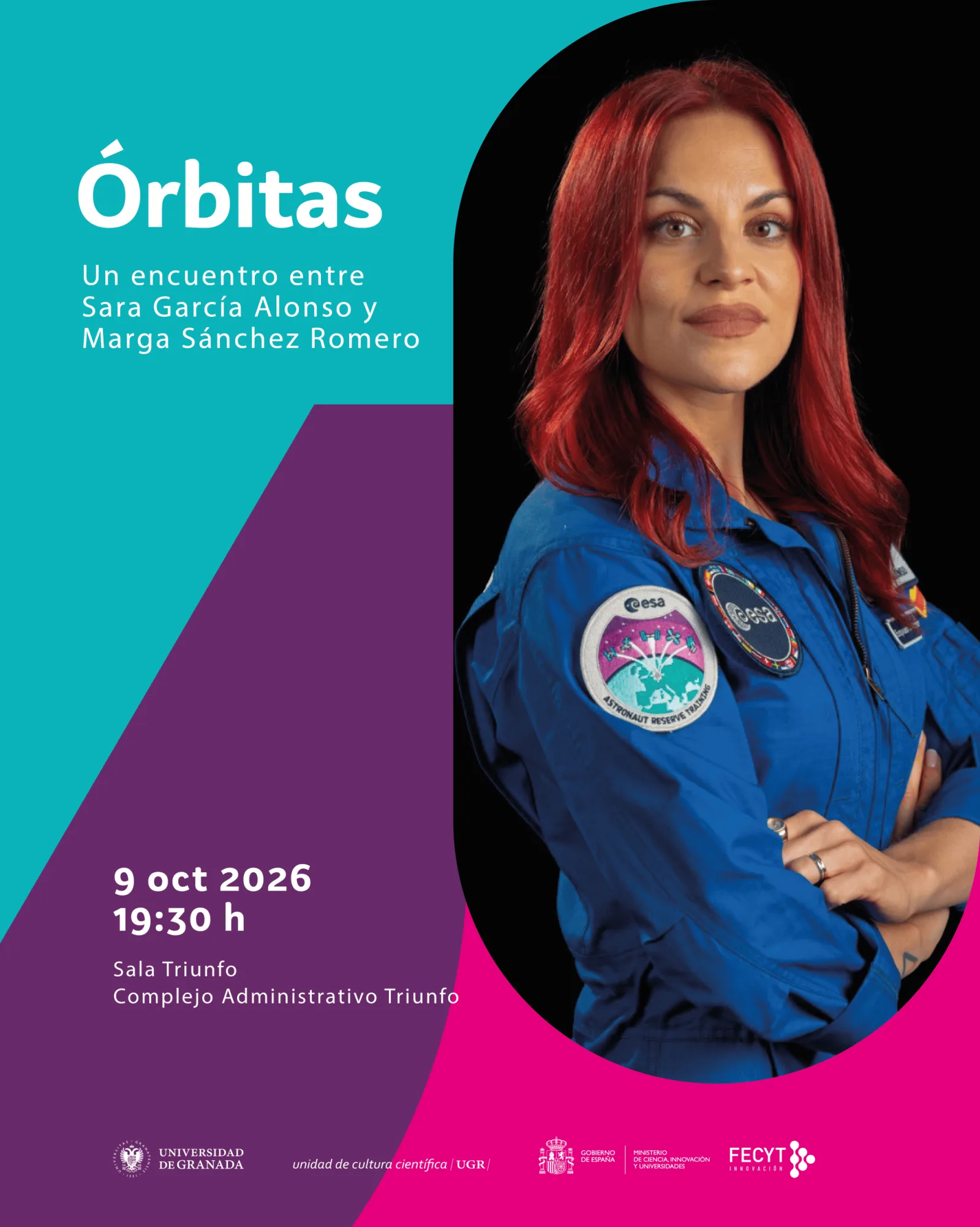Imagen de la noticia: Sara García Alonso participa en un encuentro sobre ciencia y espacio en la UGR