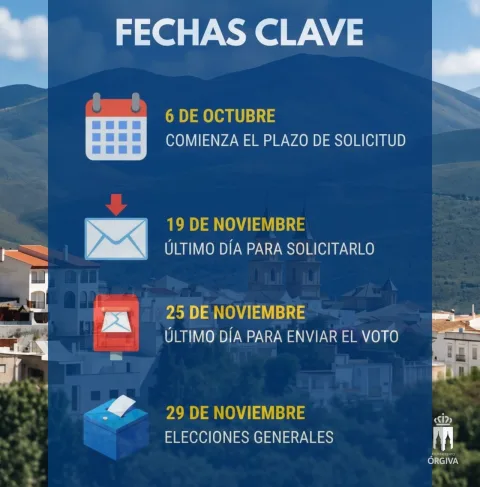 Imagen de la noticia: Órgiva abre la solicitud del voto por correo para las generales del 29 de noviembre