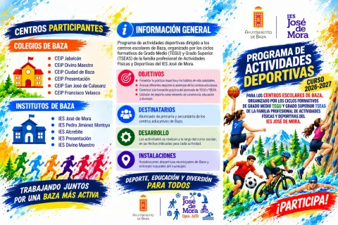 Imagen de la noticia: El IES José de Mora de Baza lleva el deporte a los colegios con apoyo del Ayuntamiento