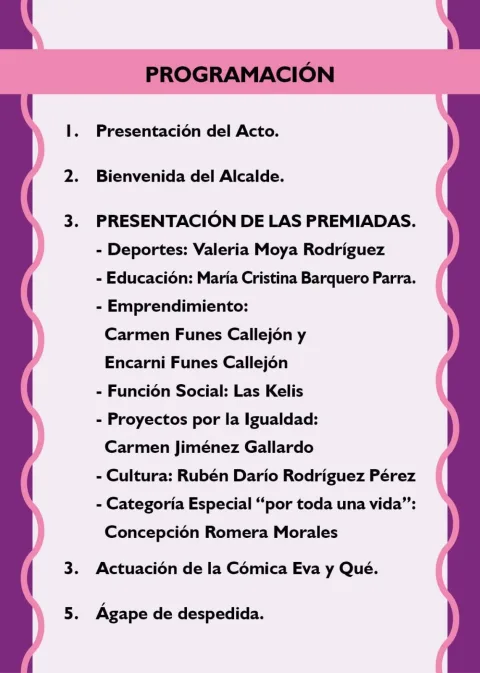 Imagen de la noticia: Órgiva entrega el viernes 16 los Premios por la Igualdad Ciudad de Órgiva 2026