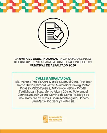 Imagen de la noticia: Santa Fe inicia la licitación del Plan Municipal de Asfaltado 2026