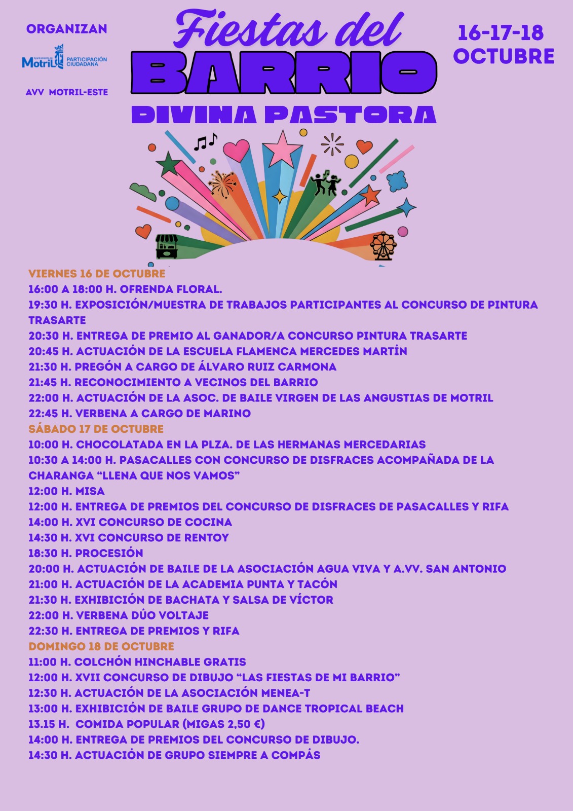 Imagen de la noticia: Las fiestas de la Divina Pastora llenan Capuchinos del 16 al 18 de octubre