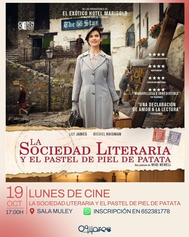 Imagen de la noticia: Ogíjares proyecta «La sociedad literaria y el pastel de piel de patata» el lunes 19