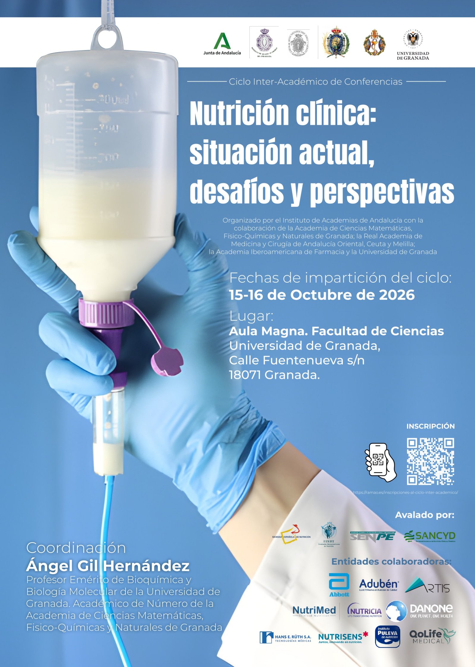 Imagen de la noticia: La Facultad de Ciencias acoge un ciclo de conferencias sobre nutrición clínica los días 15 y 16 de octubre