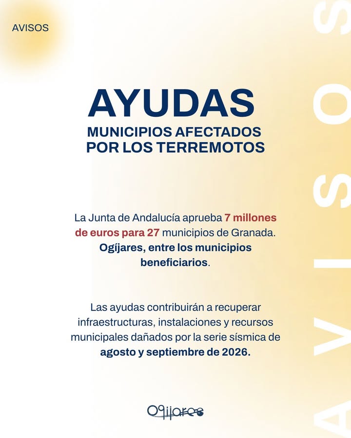 Imagen de la noticia: La Junta aprueba siete millones en ayudas por los terremotos, 312.440 euros para Ogíjares