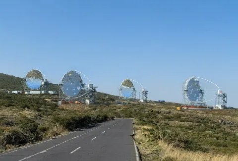 Imagen de la noticia: El IAA-CSIC coordina el software de los cuatro telescopios LST del CTAO en La Palma