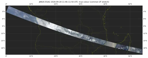 Imagen de la noticia: La cámara JANUS, con participación del IAA-CSIC, capta nuevas imágenes de la Tierra y la Luna