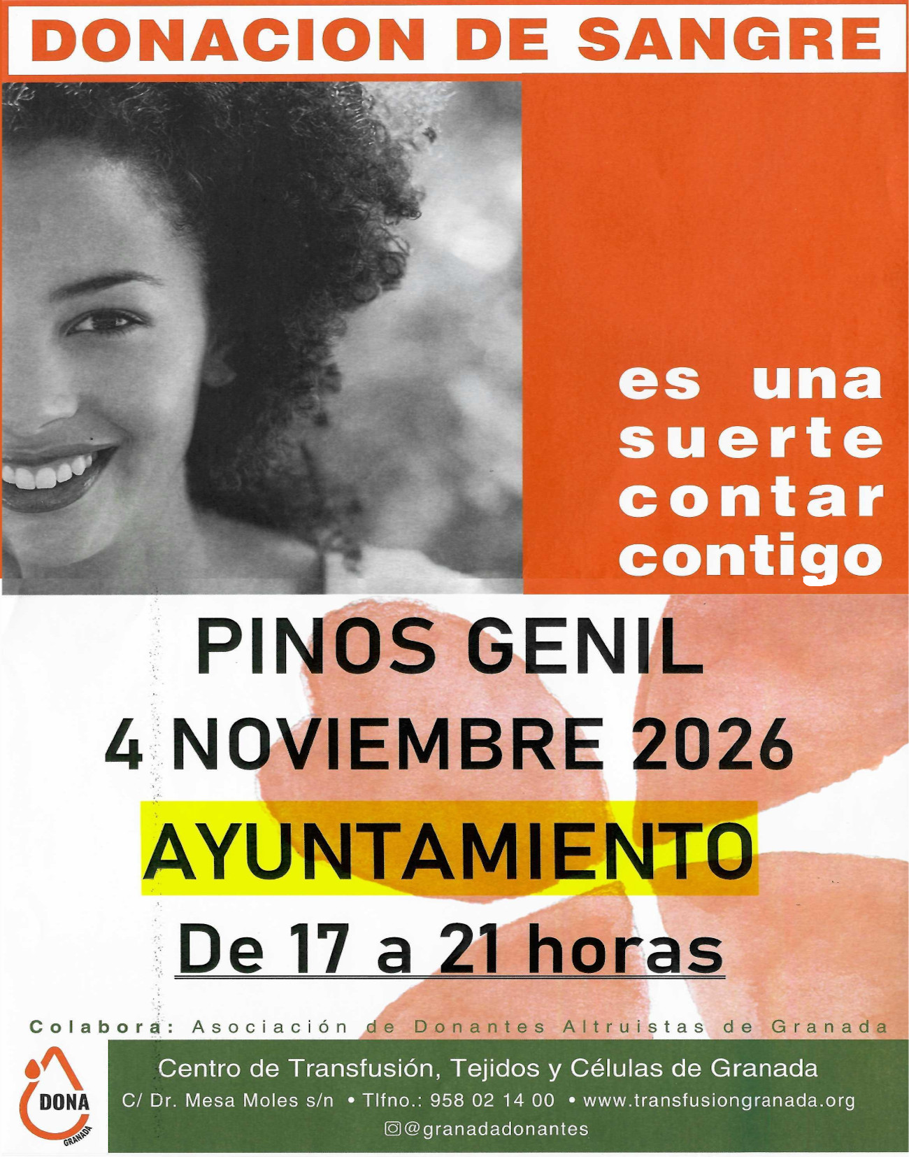 Imagen de la noticia: Pinos Genil acoge el 4 de noviembre una jornada de donación de sangre