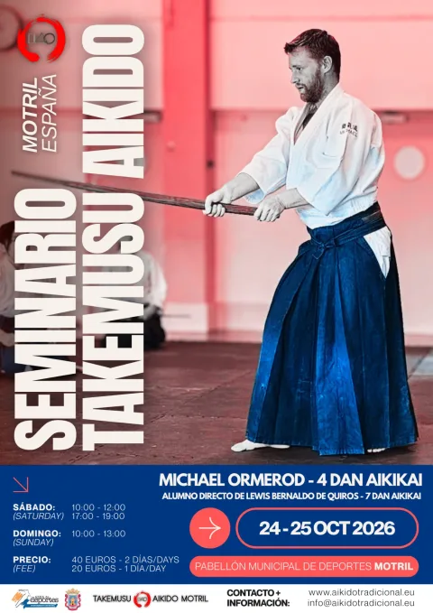 Imagen de la noticia: Motril acoge un seminario de takemusu aikido los días 24 y 25 de octubre