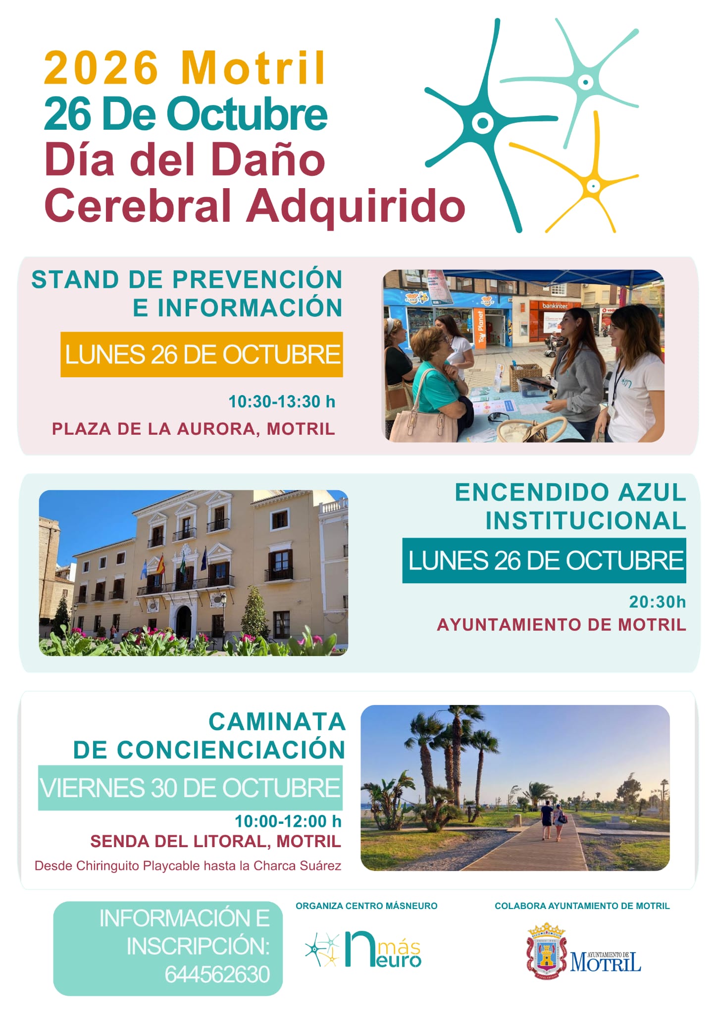 Imagen de la noticia: Motril conmemora el Día del Daño Cerebral Adquirido con un stand y una caminata