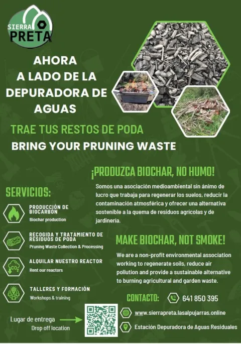 Imagen de la noticia: Órgiva convierte los restos de poda en biochar para mejorar el suelo