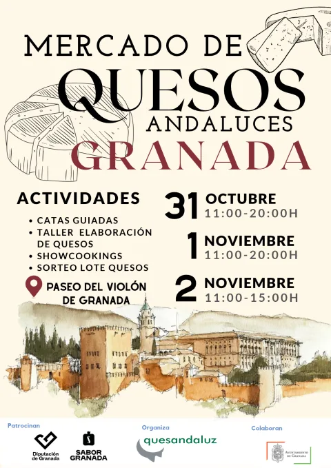 Imagen de la noticia: Granada acoge el III Mercado de Quesos Andaluces del 31 de octubre al 2 de noviembre