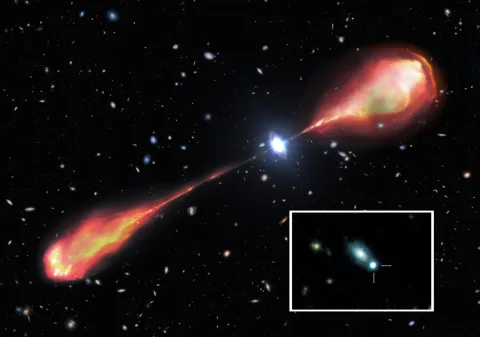 Imagen de la noticia: Un destello cósmico revela un chorro estelar oculto